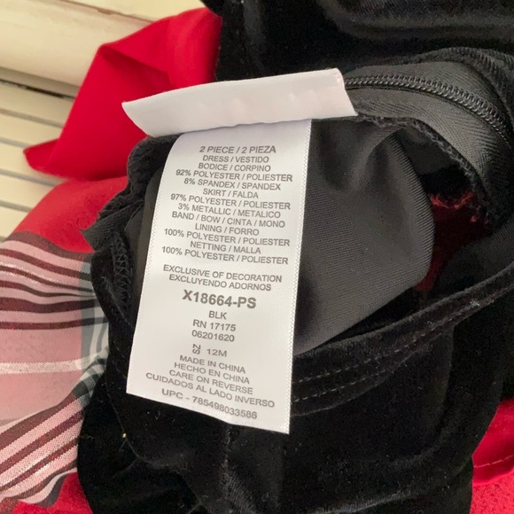 Baby Toddler Girl Classic Christmas Holiday Dress Size 12 Months - Picture 7 of 8